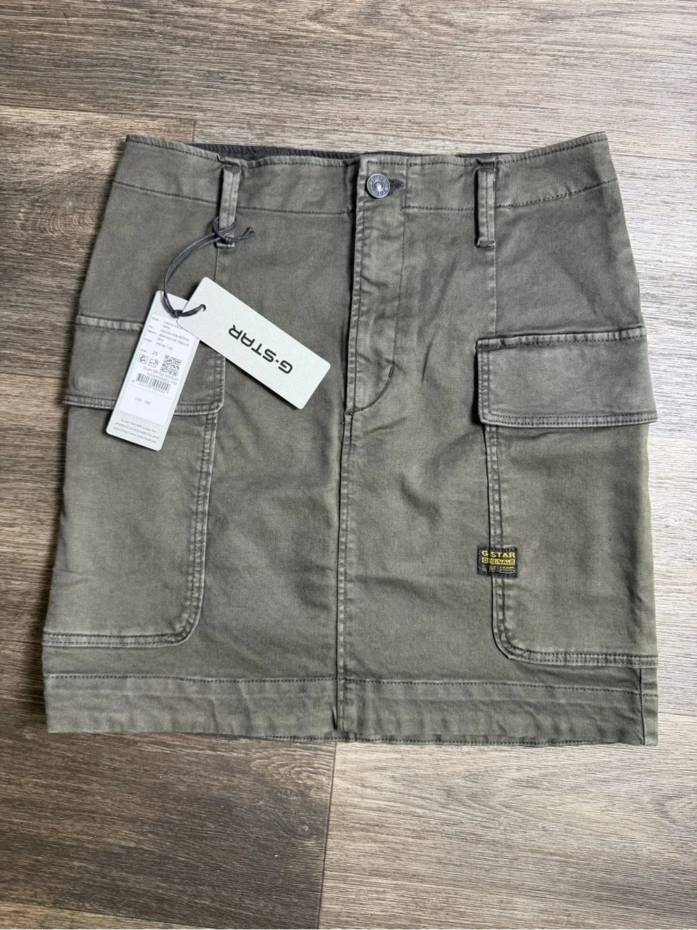 G-Star Olive Green Cargo Mini Skirt